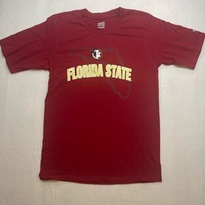 Florida State Seminoles FSU Logo Graphic Tee Red Soffe Medium NCAA